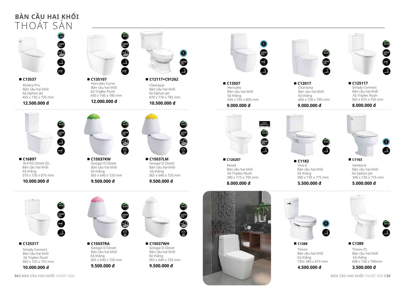 Thiết bị vệ sinh COTTO Catalogue và Bảng giá mới nhất 2025 /Page 26